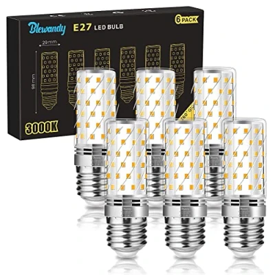 Imagen de Blewandy Bombilla LED E27 Luz Calida 3000K, Lámpara de 12W Equivalente a Bombillas Halógena 100W, 1200Lm Maíz Bulbo, No Regulable Paquete 6