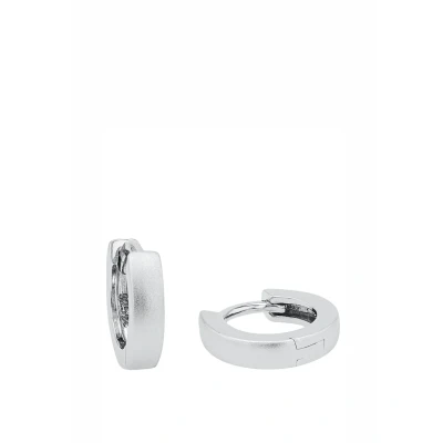 Imagen de Amor Creoles, Pendientes de Plata Ley 925 Unisex para Señoras y Caballeros, 1,2 cm, Plata, Viene en Caja Regalo Joyería, 9059331