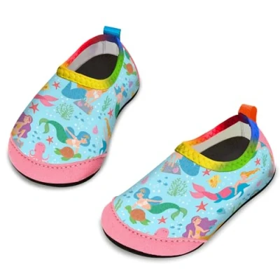Imagen de Yorgou Zapatos de Agua para niños y niñas, Playa pequeños, Calcetines acuáticos Descalzos Antideslizantes Piscina