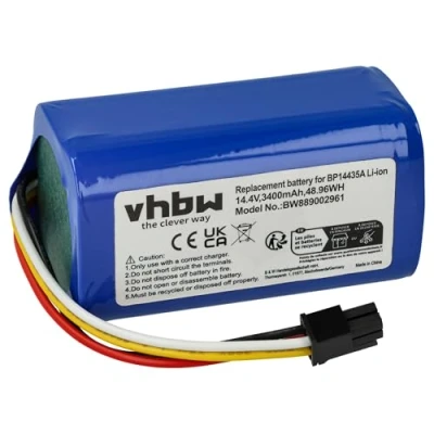 Imagen de vhbw 1x batería Compatible con Eureka I5 Robot Limpieza (3400 mAh, 14,4 V, Li Ion)