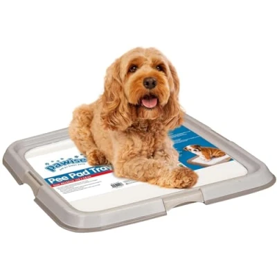 Imagen de Pawise Soporte para orinales cachorros El mejor entrenador portátil Orinal perros Esenciales mascotas