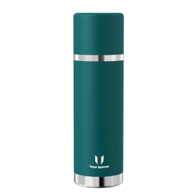 Imagen de Super Sparrow Botella Termica Termo de Acero Inoxidable 1000ml Cantimplora Sin BPA Cafe Tapa Antifugas que Sirve Taza Se Mantiene Caliente 12 o Frío 24 Horas
