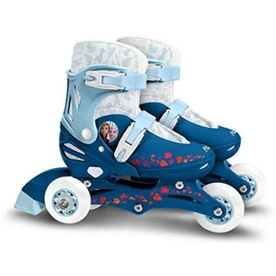 Imagen de Stamp Frozen II Adjustable Two in One 3 Wheels Skate, Girls, Azul &amp; Blanco, Talla 27 30