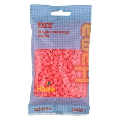 Imagen de DAN Import Hama perles N 44 rouge pastel Actividades creativas, multicolor, 1000 pcs 161 00207.44
