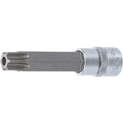 Imagen de BGS 5103 TB80 Punta de vaso longitud 110 mm entrada 12,5 (1/2&quot;) perfil en T (para Torx) con perforación T80