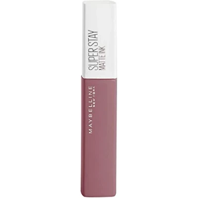 Imagen de Maybelline New York, SuperStay Matte Ink, Pintalabios Mate de Larga Duración, Tono 140 Soloist, Marrón Oscuro Nude
