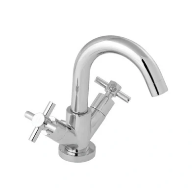 Imagen de Deva MOT113 &quot;Motif&quot; Grifo de lavabo cromado. Mezclador monomando (180 mm A x 195 T 155 F)