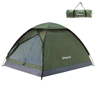 Imagen de KingCamp Tienda de campaña para 2 hombres, ligera, impermeable, fácil instalar, la familia en viajes, camping y al aire libre