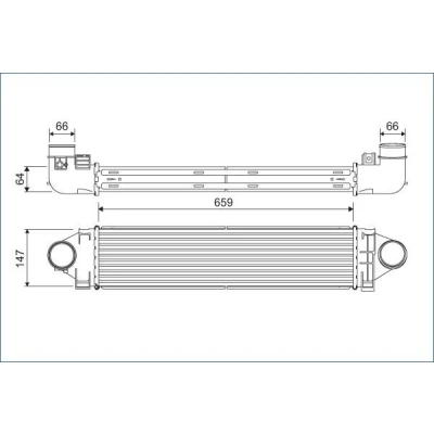 Imagen de VALEO 822926 Intercooler FORD: Focus 2, S Max Mk1, MONDEO 4 Stufenheck, LAND ROVER: Freelander 2 SUV, Range Rover Evoque, VOLVO: V40 Hatchback