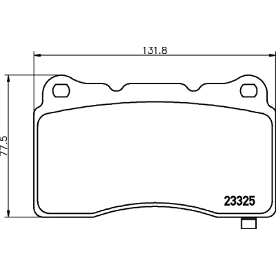 Imagen de HELLA 8DB 355 014 451 Juego de pastillas freno con avisador acústico desgaste HONDA: CIVIC 9, TESLA: Model S, X