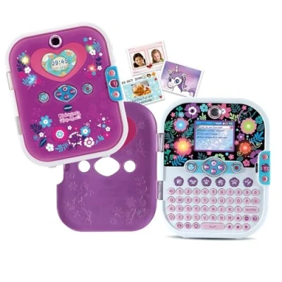 Imagen de VTech KidiSecrets Diario Secreto, Reconocimiento facial, Cámara fotos y vídeo, MP3, Luces, Juegos Educativos Mascota Virtual, Regalo niños +5 años, Versión ESP