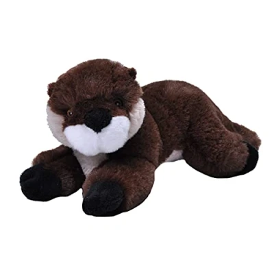 Imagen de Wild Republic Ecokins Mini Nutria de río, Animales Peluche, 20 cm, Regalos Ecológicos para Niños Que Respetan el Medio Ambiente, Peluche Mini, Hecho a Mano con Botellas Plástico Reciclado