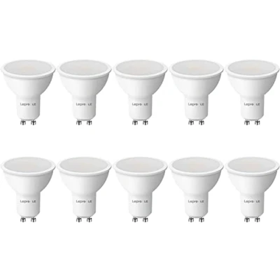 Imagen de Lepro Bombilla LED GU10 4W, Luz Blanca Cálido 2700K, 345lm, Bombiila Equivalente a Halógenas de 50W, Lámpara GU10, Ángulo haz 100, No Regulable, Paquete 10