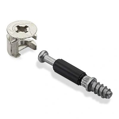 Imagen de SOTECH 50 piezas HETTICH Conector de carcasa excéntrico RASTEX 15 (Ø mm) y taco atornillado Twister DU 232 T (M6 x 11 para muebles