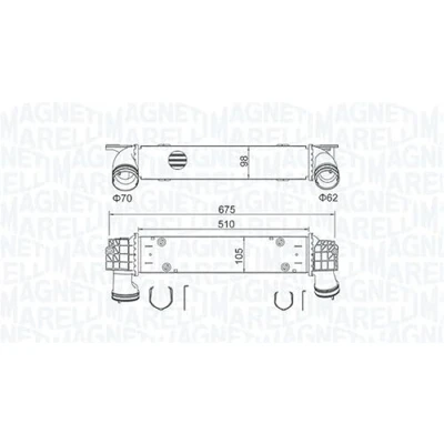 Imagen de MAGNETI MARELLI 351319205460 Intercooler BMW: 3 Sedán, X1, Coupé