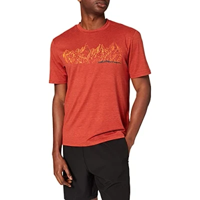 Imagen de Killtec Lilleo MN TSHRT C Camiseta Funcional, Rojizo, Large Hombres
