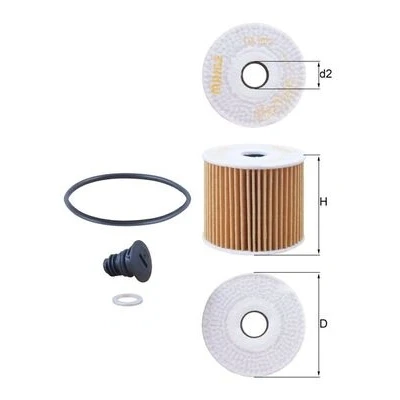 Imagen de MAHLE ORIGINAL OX 1077D Filtro de aceite Cartucho filtrante HYUNDAI: i30 III Hatchback, Tucson, i40 Berlina, KIA: XCeed, Stonic Hatchback