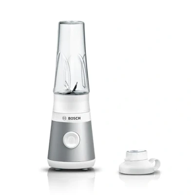Imagen de Bosch Mini batidora de vaso VitaPower Serie 2, 450 W, Cuchillas ProEdge, botella ToGo 0,6 L, Acero, MMB2111T