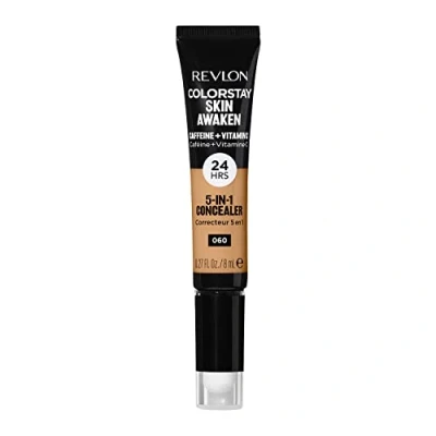Imagen de Revlon Colorstay Skin AwakenCorrector de Ojeras e Imperfecciones 5en1, con Cafeína y Vitamina C, Acabado Natural, 8ml (Tono #060 Deep)