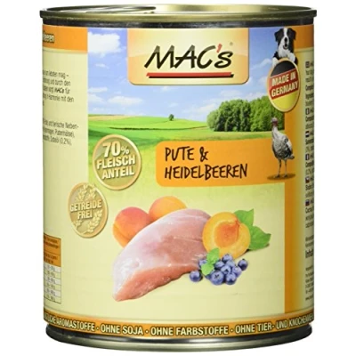 Imagen de Mac &#039;s Pute &amp; Heide lbeeren, 6 Pack (6 x 800 g)