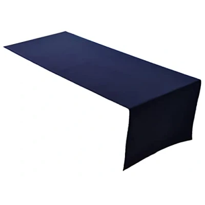 Imagen de Lemos Home Camino de Mesa algodón, colección Concepto, Color y tamaño a Elegir (Camino 45 x 150 cm, Azul Marino)
