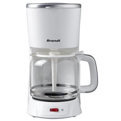 Imagen de Brandt CAF1318S Cafetera de Goteo, 1000 W, 1.8 litros, Negro y Gris