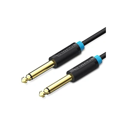 Imagen de VENTION Cable Jack Guitarra de 6,35 mm a mm, 1/4&quot;a 1/4&quot; TRS Mono Instrumento Cable, para Eléctrica/Amp/Bajo/Mesas Mezcla (2m)
