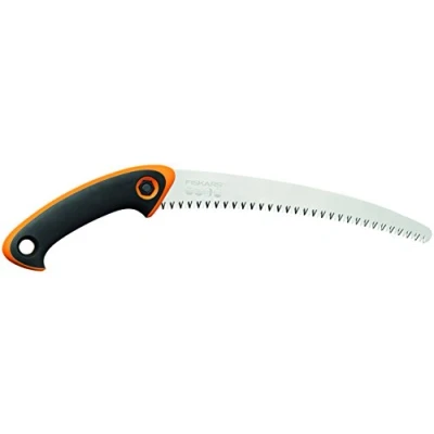 Imagen de Fiskars Sierra de poda profesional, SW 240, Hoja curvada acero, Estuche almacenamiento y transporte incluido, Negro/Naranja, 1020200