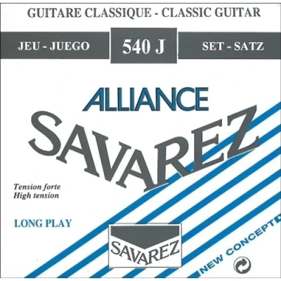 Imagen de Savarez 655927 Cuerdas para Guitarra Clásica Alliance HT Classic 540J Juego Tensión Alta, Azul