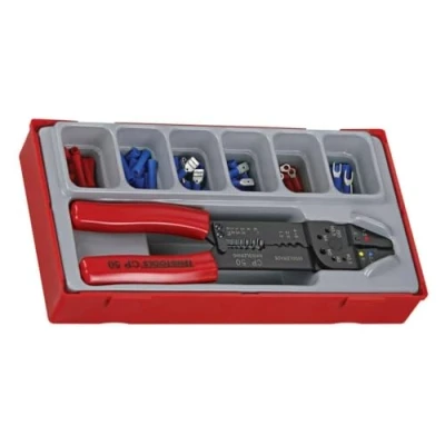 Imagen de Tengtools TTCP121 Juego de alicates para engastar terminales CP50