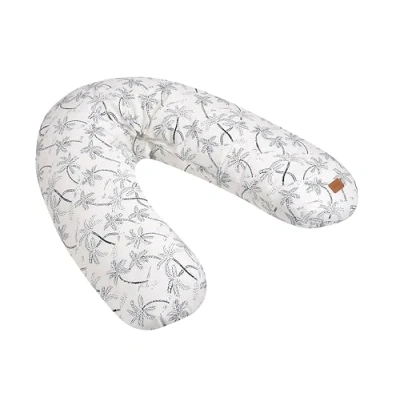 Imagen de Béaba, Big Flopsy, Cojin Lactancia, Almohada de Maternidad y Embarazada, Multifuncional, Adecuada para Dormir/Amamantar, Soporte, Hipoalergénica, Noche Tranquila,Flor Algodón,Oekotex,Palmera
