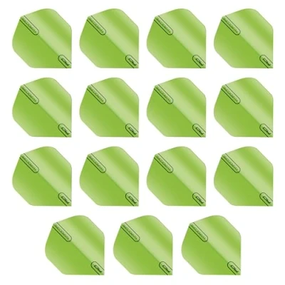 Imagen de RED DRAGON Hardcore XT Fluoro Verde Plumas de Dardos Estándar Extra Gruesos 5 Juegos por Paquete (15 vuelos en Total)