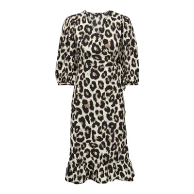 Imagen de ONLY Onlolivia Wrapmidi Dress Vestido informal, Mujer, Talla: Medium, Cloud dancer/hula