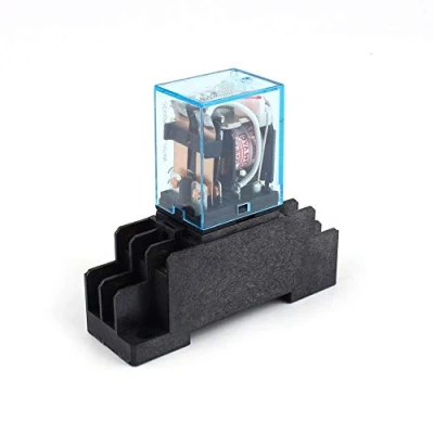 Imagen de Relé de Potencia Bobina AC 220V 8 Pin 10A Mini Electromagnético con Base Enchufe DPDT LY2NJ HH62P HHC68A 2Z