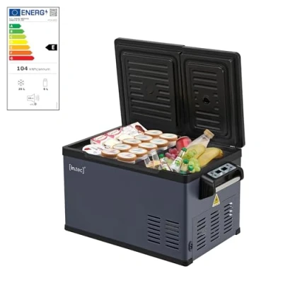 Imagen de Nevera portátil eléctrica alberona para viajes acero 35 l [in.tec]