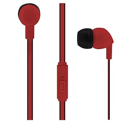 Imagen de Auriculares T&#039;nb Be Color Con Micrófono Rojo/negro