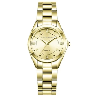 Imagen de RORIOS Reloj de Mujer Analogico Cuarzo con Correa en Acero Inoxidable Impermeable Moda Relojes Pulsera para Mujeres Elegante Vestir