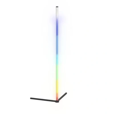 Imagen de Eglo RGBIC lámpara led de pie para esquina, con efectos luz, decoración salón juegos y fiestas, sala estar control remoto, luz cálida RGB, metal negro