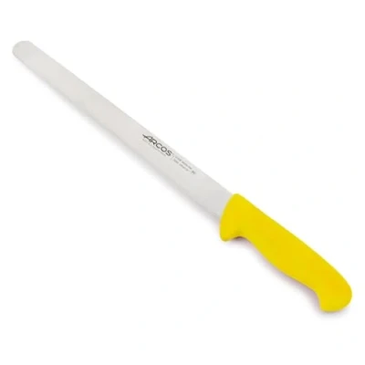 Imagen de Cuchillo De Fiambre Arcos Colour Prof 293400 Acero Inoxidable Y Mango Ergonómico Amarillo