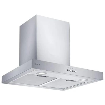 Imagen de Candy CMB655X, Campana extractora 60 CM, 3 Niveles de Potencia, 160W, 552,5M3/H, Filtros Carbono, 2 Paneles Aluminio Antigrasa, Iluminación LED, 66DB, Acero Inoxidable