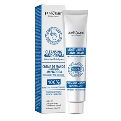 Imagen de PostQuam Crema Desinfenfectante de Manos Higienizante y Limpiadora Agrietadas Secas Hidratante con Aloe Vera, Glicerina Extractos Caléndula 60 ml