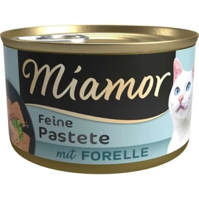 Imagen de Miamor Comida para Gatos, paté Trucha, Paquete de 12 Unidades (12 x 85 g)