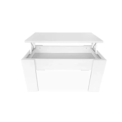 Imagen de mattfy Mesa de Centro para el Café/Té, Elevable, Mesita Salón o Comedor, Color Gris Polar, Medidas: 90 cm (Ancho) x 50 (Fondo) 46/57 (Alto)