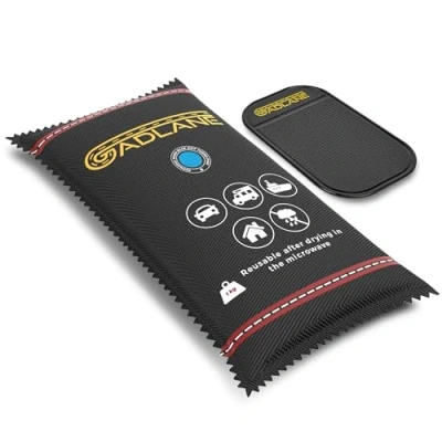 Imagen de GADLANE Deshumidificador reutilizable para coche, tamaño XL, 1 kg, absorbente de humedad automóvil, tapete antideslizante el salpicadero, elimina parabrisas empañado, hogar,
