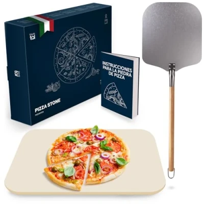 Imagen de Blumtal Piedra para Pizza Horno y Barbacoa de gas Incluye Pala Horno, y/o Parrilla