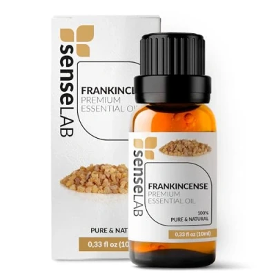 Imagen de SenseLAB Aceite Esencial de Olíbano Natural 100% Puro Grado Terapéutico para Difusor Aromaterapia Meditación E Introspección el Cuidado la Piel (10 ml)