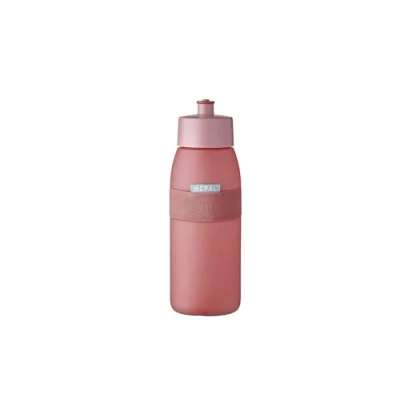 Imagen de Mepal Botella Deportiva Ellipse Práctica de Agua para Deporte y Ocio Gimnasio con Boquilla Blanda Apta Lavavajillas Sin BPA 500 ml Vivid mauve