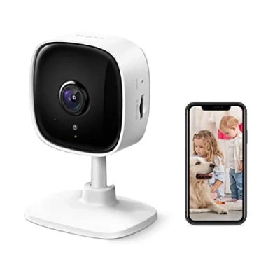 Imagen de TP Link cámara Wi Fi para interiores Tapo C110, de vigilancia 3 MP, visión nocturna, audio bidireccional, modo privacidad, notificaciones con sensor movimiento en tiempo real
