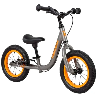 Imagen de FabricBike Mini 12&quot; Bicicleta sin Pedales para niños, 18 Meses 3 años. Bici Ultraligera de Aprendizaje con Manillar y Sillín Ajustables. (Mini Pro Graphite &amp; Orange)