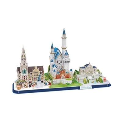 Imagen de Revell Bavarian Skyline, 178 Parts 3D Puzzle, Multicolor (00143)